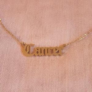 Cancer zodiac necklace
